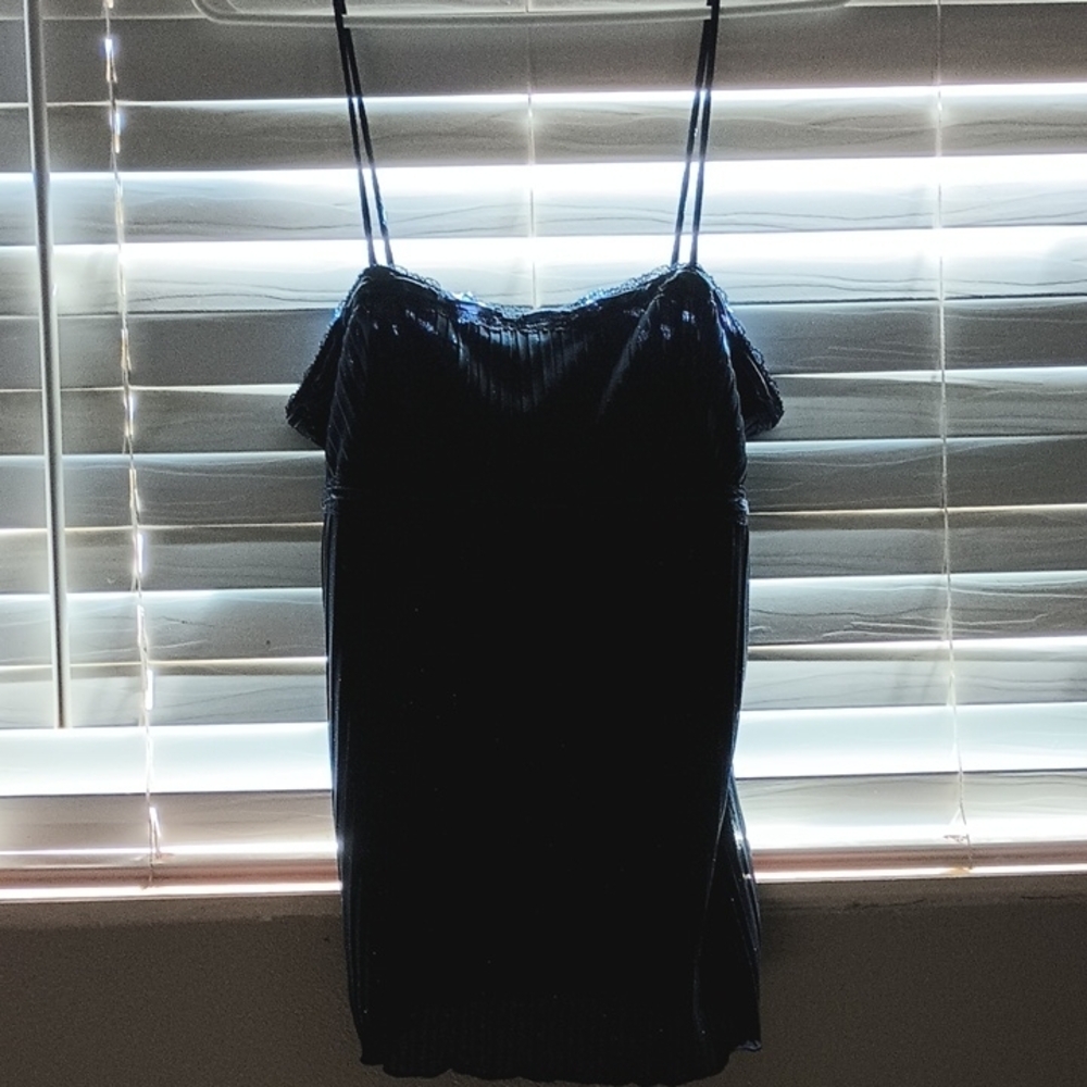 Elegant Black Spaghetti Strap Dress